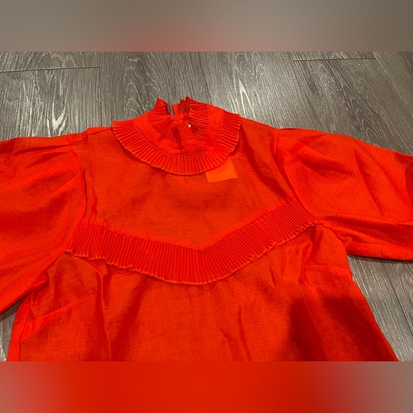 H&M Scarlet Blouse with Ruffle Trim - Picture 8 of 10